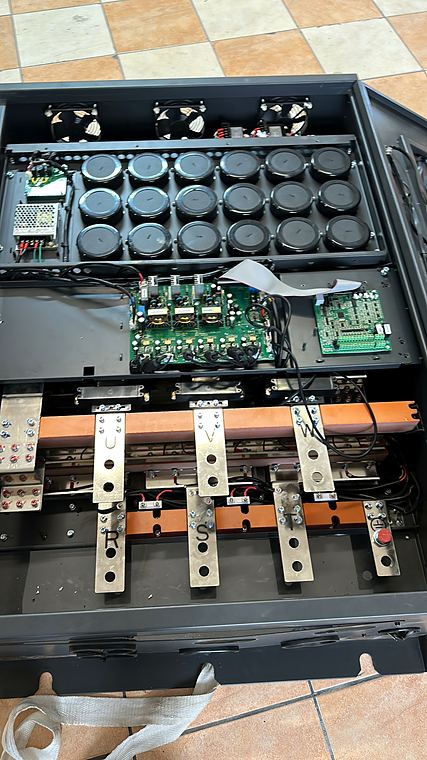 Power drive opened for repair