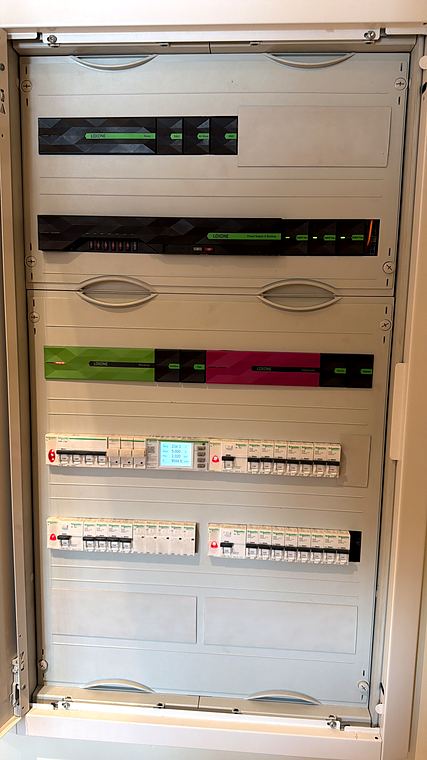 Residential switchboard with Loxone