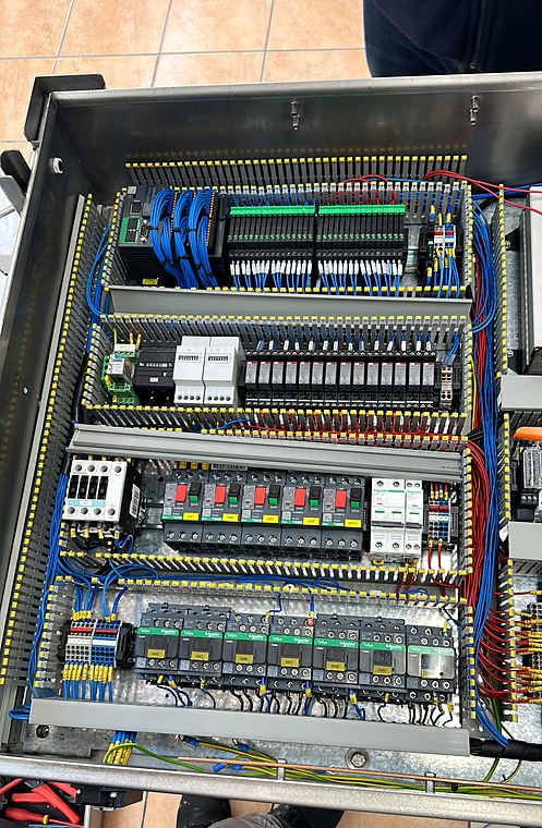 Panel in the workshop, before delivery