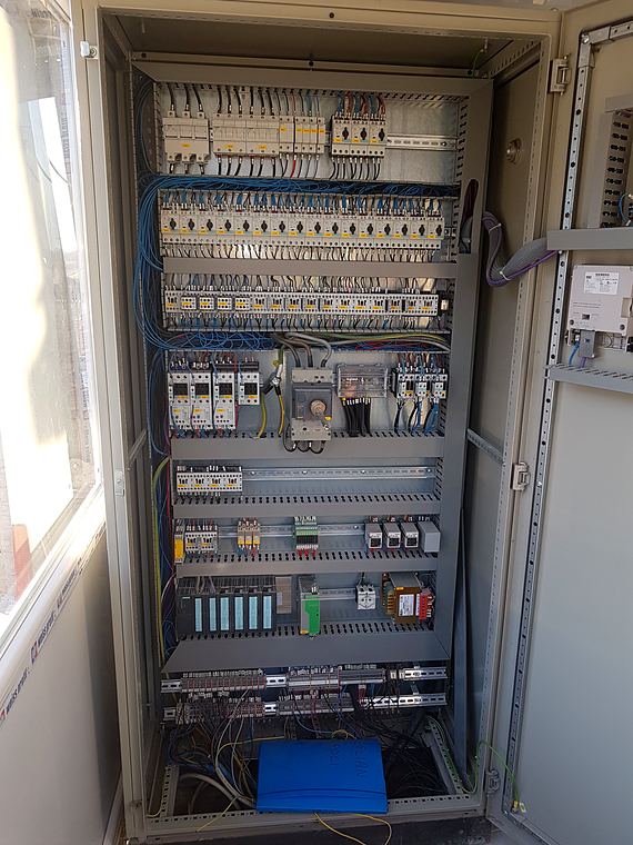 Distribution and control panel