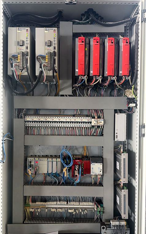 Panel with servo drives